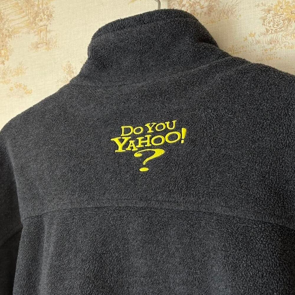 Vintage y2k 2002 Do You Yahoo Corporate Founders Employee Tech Fleece Jacket